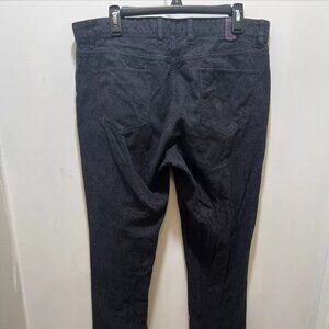 Robert Graham Corduroy Pants Men's 36 Blue Slim Jim Straight Leg